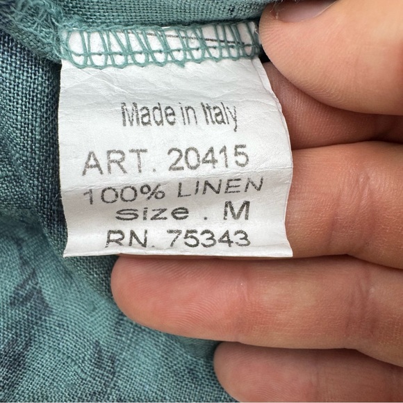 Valentina Naldi Italian Linen Top size Medium - Picture 12 of 16